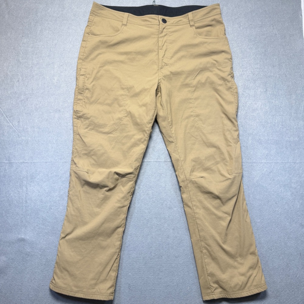 ORVIS Men's Khaki Outdoor Fleece LIned Nylon Cargo Pants Classic‎ Size 38x30